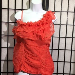 Maxine Mode Ruffle Top Size L
